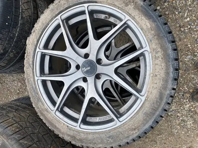 225/45R17 Continental Winter Tires on Fast Aftermarket Rims 17