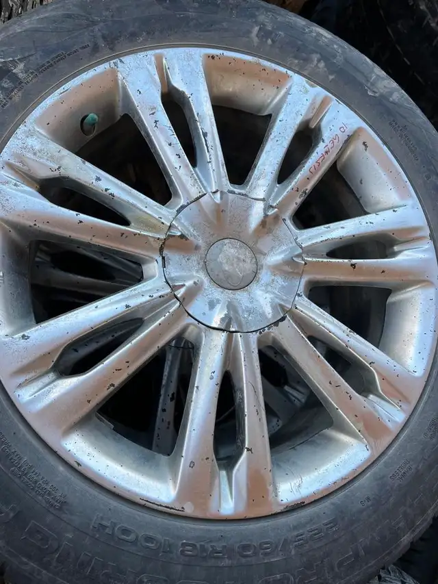225/60R18 OEM Hyundai Genesis Sedan Wheels & All-Season Tires Set