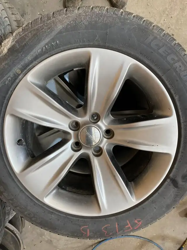 235/55R18 Rockblade Winter Tires on OEM 18×7.5 Wheels 5×115