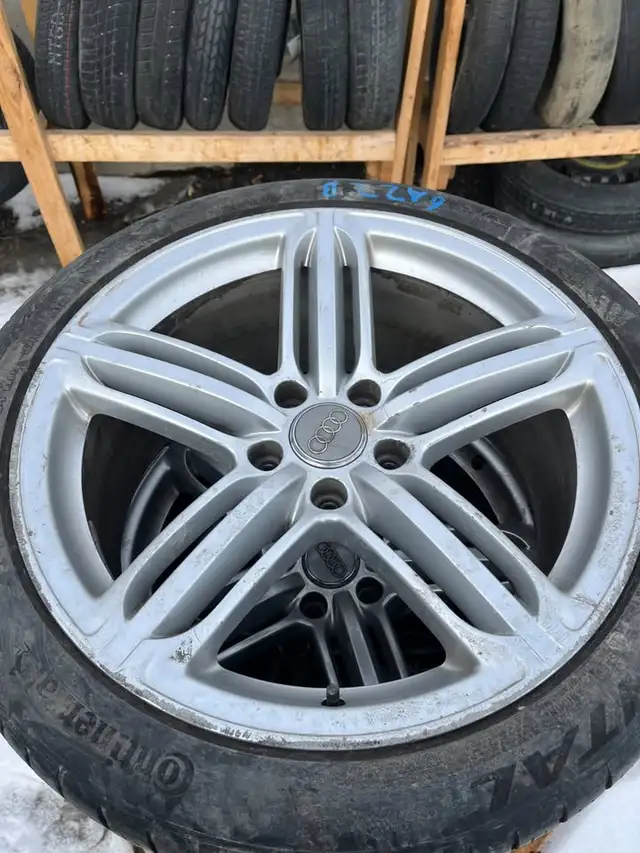 295/35R21 Continental All-Season Tires on OEM Audi Q7 21×10 Rims